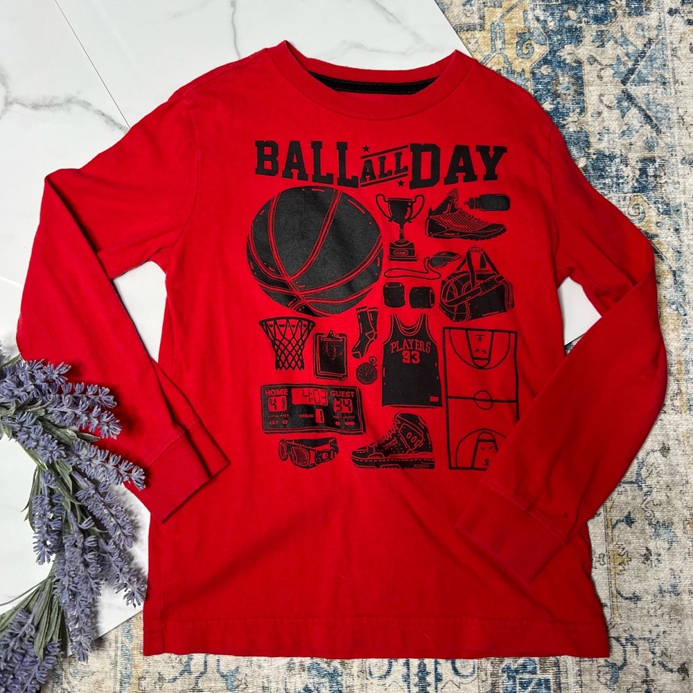 Old Navy ball all day graphic long sleeve tee